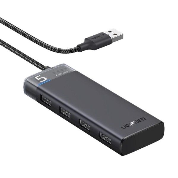 Фото - Хаб USB UGREEN CM653 4xUSB 3.2 Gen1 Ports Black (15548)