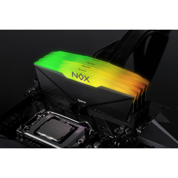 Фото - Память DDR Apacer DDR4 2x16GB/3600 Apacer NOX RGB Black (AH4U32G36C25YNBAA-2)