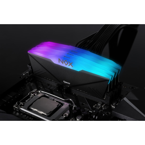 Фото - Память DDR Apacer DDR4 2x16GB/3600 Apacer NOX RGB Black (AH4U32G36C25YNBAA-2)