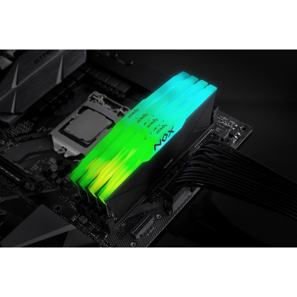 Фото - Память DDR Apacer DDR4 2x16GB/3600 Apacer NOX RGB Black (AH4U32G36C25YNBAA-2)