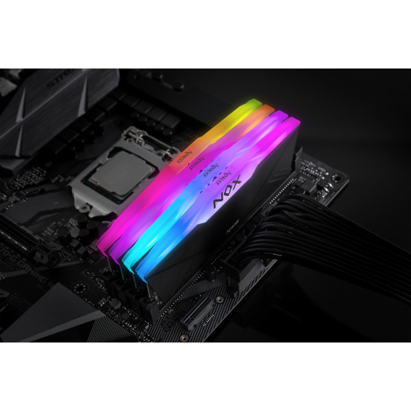 Фото - Память DDR Apacer DDR4 2x16GB/3600 Apacer NOX RGB Black (AH4U32G36C25YNBAA-2)