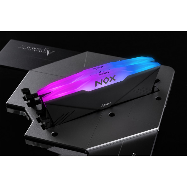 Фото - Память DDR Apacer DDR4 2x16GB/3600 Apacer NOX RGB Black (AH4U32G36C25YNBAA-2)
