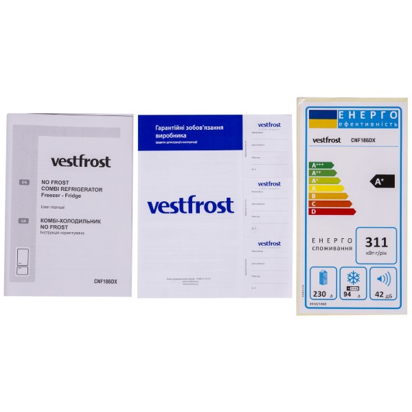 Фото - Холодильник Vestfrost CNF186DX