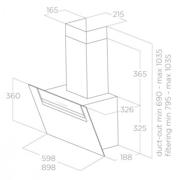 Фото - Витяжка декоративна Elica SHEEN-S BL/A/60