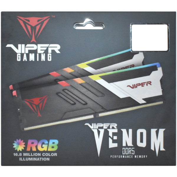 Фото - Память DDR Patriot DDR5 2x16GB/6000 Viper Venom RGB (PVVR532G600C30K)