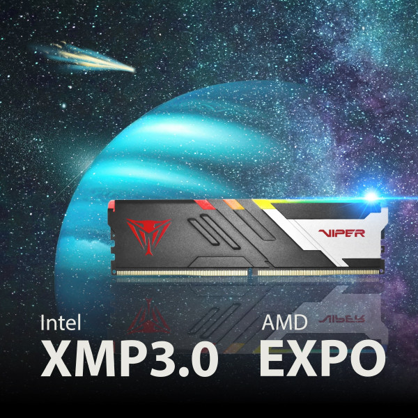 Фото - Память DDR Patriot DDR5 2x32GB/6000 Viper Venom RGB (PVVR564G600C30K)