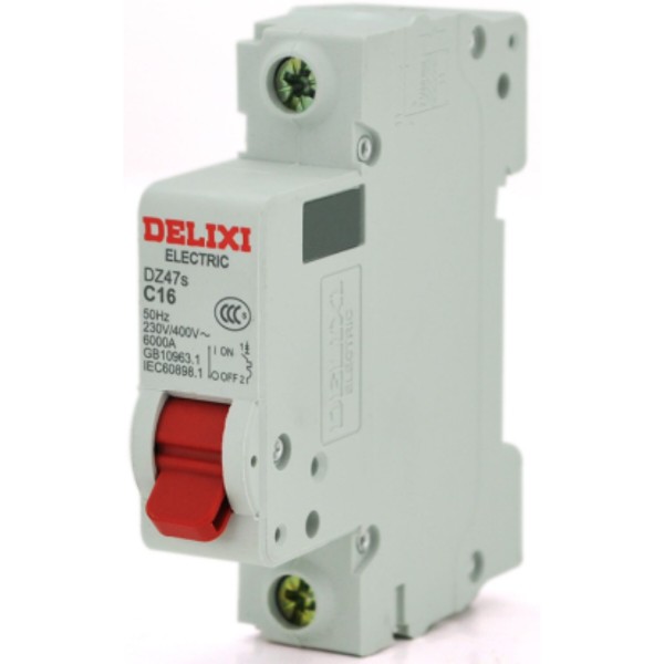 Фото - Релейний вимикач Delixi HDBE DZ47S 1P/16A, 230/400V