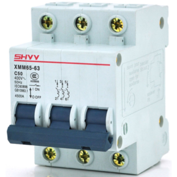 Фото - Релейний вимикач SHYY XMM65-63 3P C50, 400V