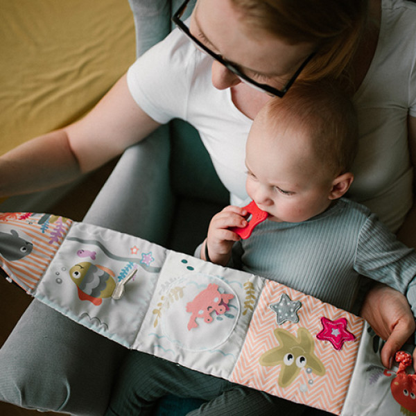 Фото - Книжка-іграшка BabyOno Морський світ, двостороння (1563)