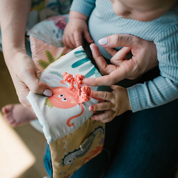 Фото - Книжка-іграшка BabyOno Морський світ, двостороння (1563)