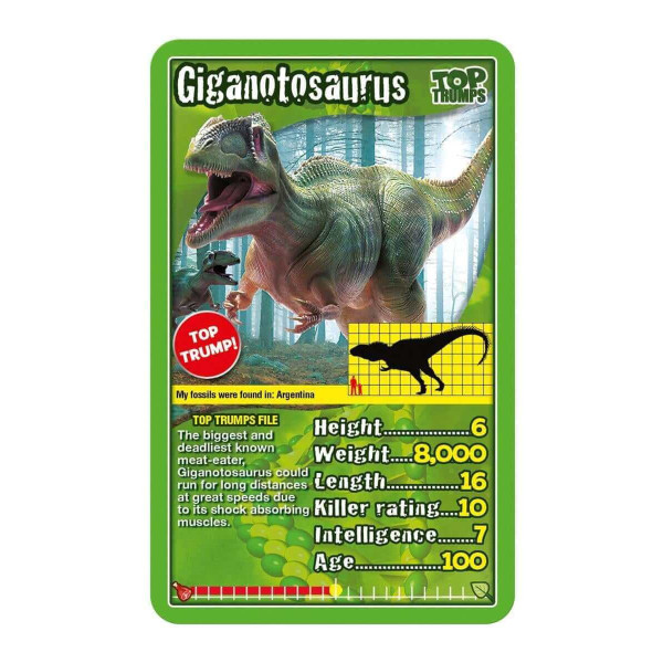 Фото - Настольная игра (5-7 лет) Winning Moves TOP TRUMPS Dinosaurs (WM01572-EN1-6)