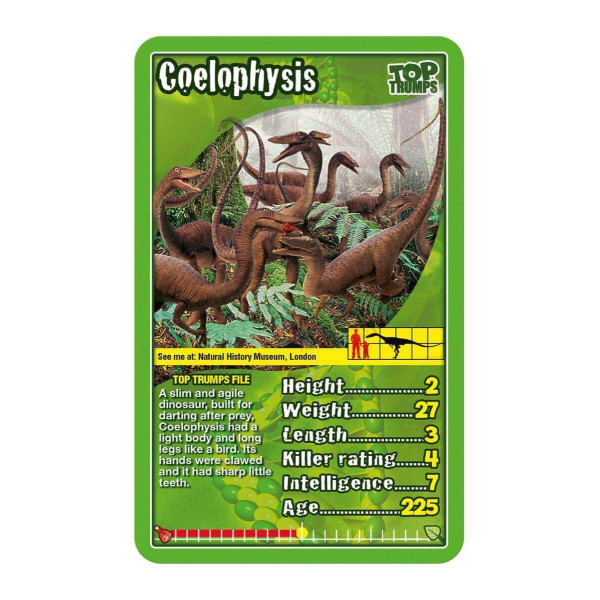 Фото - Настольная игра (5-7 лет) Winning Moves TOP TRUMPS Dinosaurs (WM01572-EN1-6)