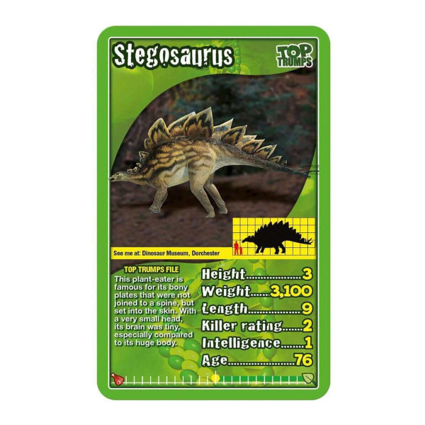 Фото - Настольная игра (5-7 лет) Winning Moves TOP TRUMPS Dinosaurs (WM01572-EN1-6)