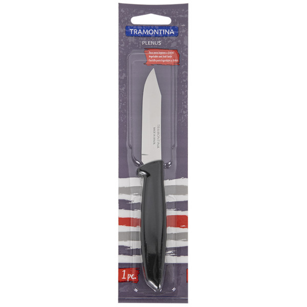 Фото - Ніж для овочів Tramontina Plenus Black 76 мм (23420/103)