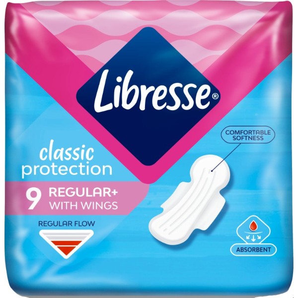Фото - Прокладки гігієнічні Libresse Classic Protection Regular 9 шт. (7322541233390)