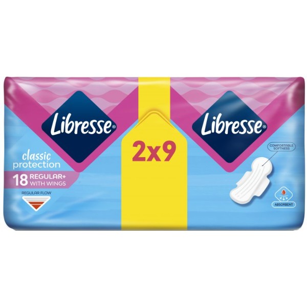 Фото - Прокладки гигиенические Libresse Classic Protection Regular 18 шт. (7322541233604)