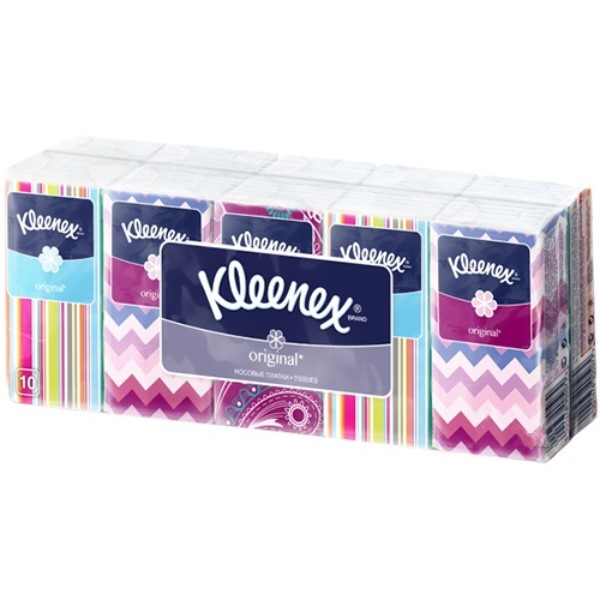 Фото - Серветки гігієнічні сухі Kleenex Original 10 шт. (5901478905192)