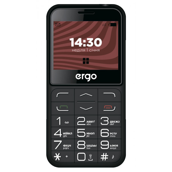 Фото - Мобильный телефон Ergo R231 Dual Sim Black