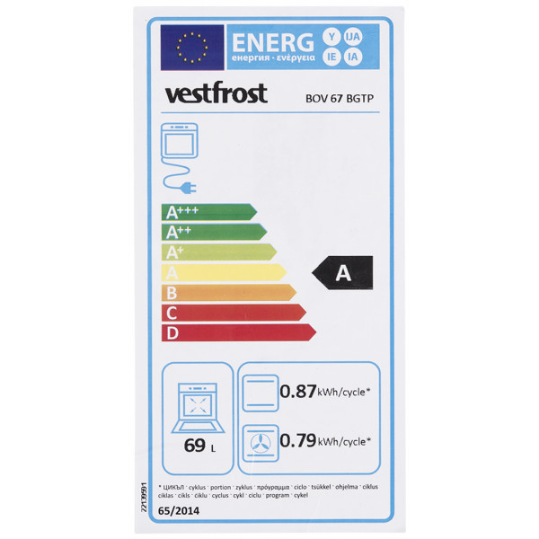 Фото - Духовой шкаф Vestfrost BOV67BGTP