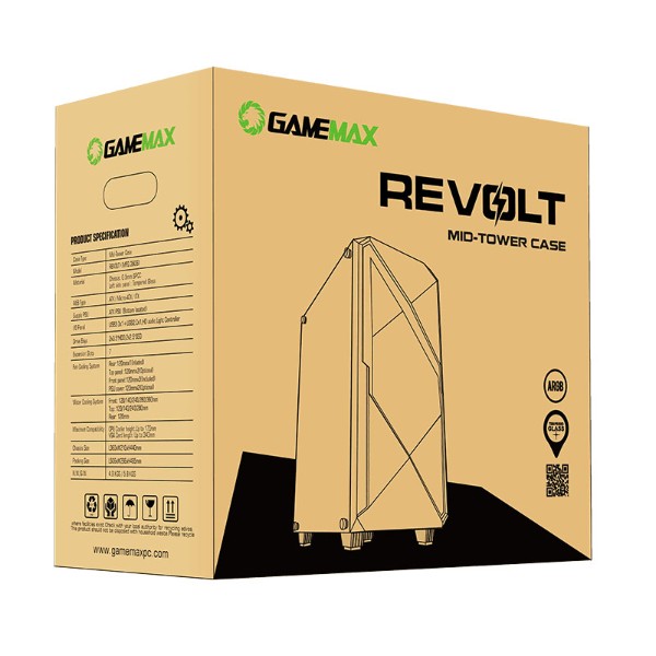 Фото - Корпус Gamemax ATX без блока живлення Revolt