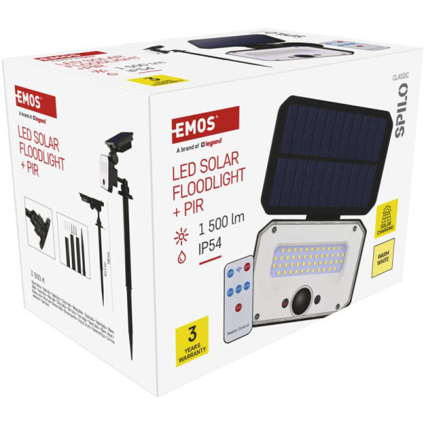 Фото - Світлодіодний прожектор EMOS ZG131S 1500 лм IP54 3000K PIR