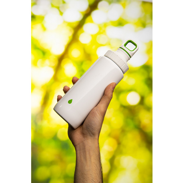 Фото - Бутылка для воды Tefal K3194412 Drink2go Light Steel 0,6 л White/Green