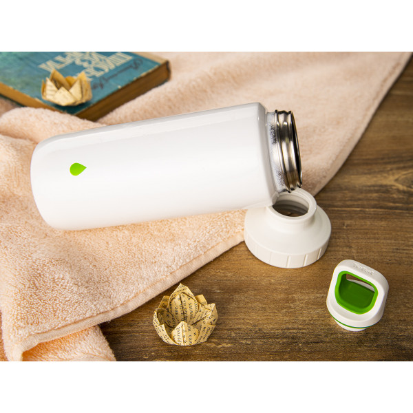 Фото - Бутылка для воды Tefal K3194412 Drink2go Light Steel 0,6 л White/Green