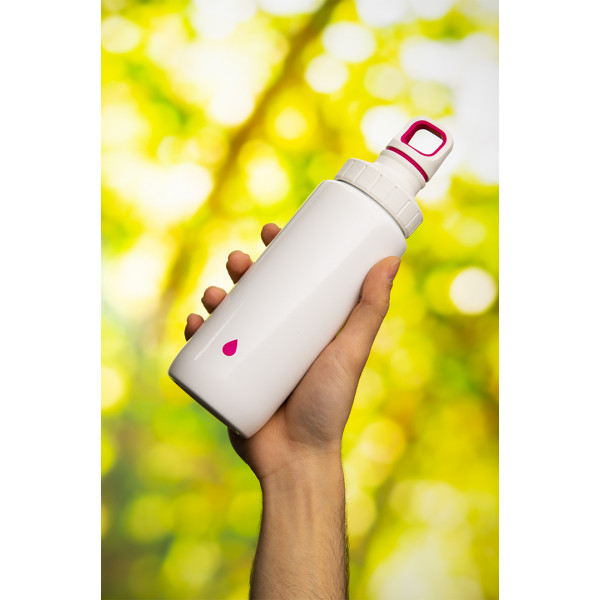 Фото - Бутылка для воды Tefal K3194512 Drink2go Light Steel 0,6 л White/Pink
