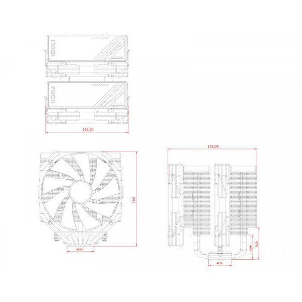 Фото - Процесорний кулер ID-Cooling Frozn A720 Black