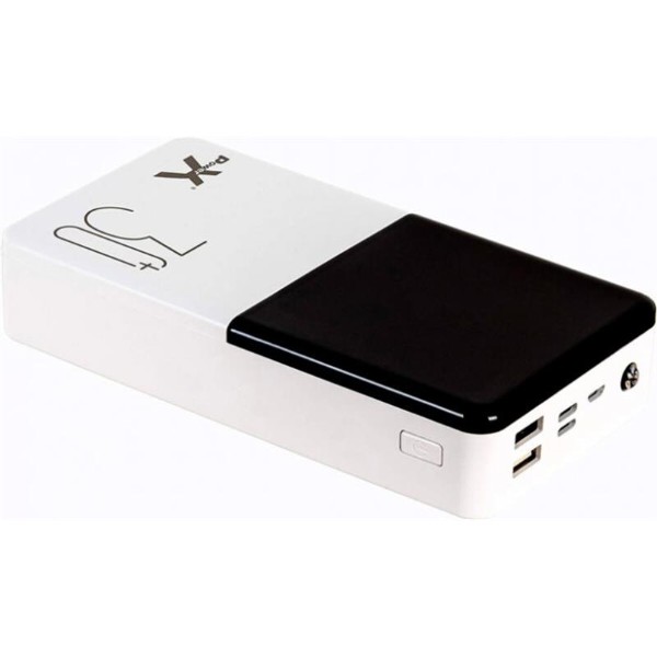 Фото - Батарея мобільна PowerX Q500 30000mAh LCD Screen White (1283126562334)