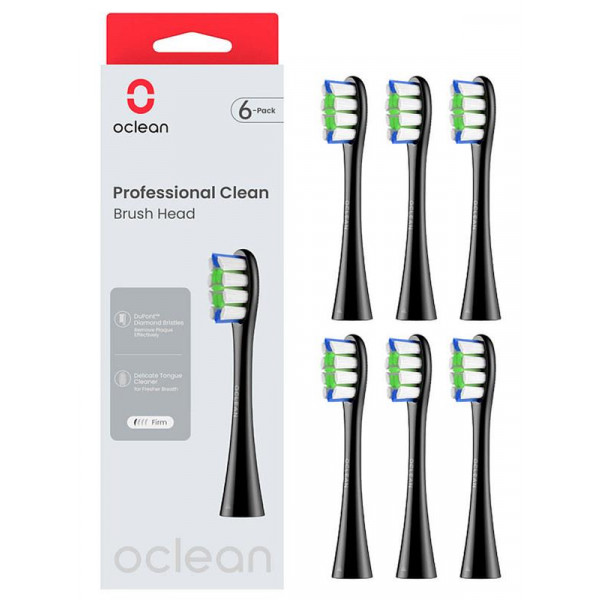 Фото - Насадка для зубной щетки Oclean P1C5 B06 Professional Clean Brush Head Black 6 шт. (6970810553864) Фото - Насадка для зубной щетки Oclean P1C5 B06 Professional Clean Brush Head Black 6 шт. (6970810553864)
