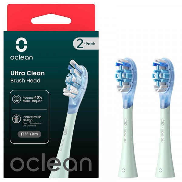 Фото - Насадка для зубной щетки Oclean UG01 G02 Ultra Gum Care Brush Green 2 шт. (6970810553536)