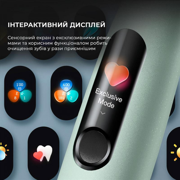 Фото - Зубна щітка електрична Oclean X Ultra Set Green (OLED) (6970810553505)