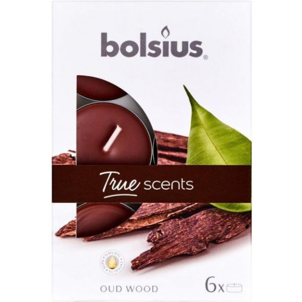 Фото - Свеча чайная Bolsius ароматическая 6шт Агаровое дерево (941570)