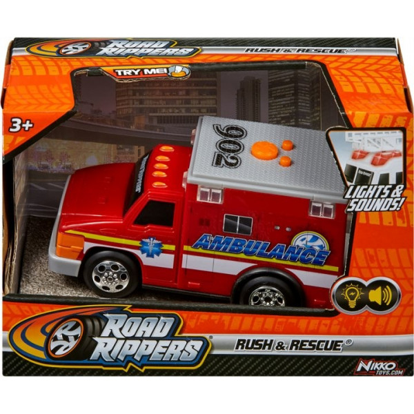 Фото - Наземная спецтехника Road Rippers Машинка Rush and Rescue Скорая помощь (20132)
