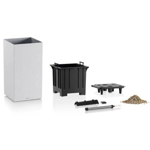 Фото - Вазон Lechuza Canto Slatestone High 40 светло-серый 15955