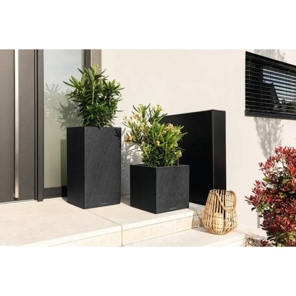 Фото - Вазон Lechuza Canto Slatestone  High 40 темно-сірий 15956