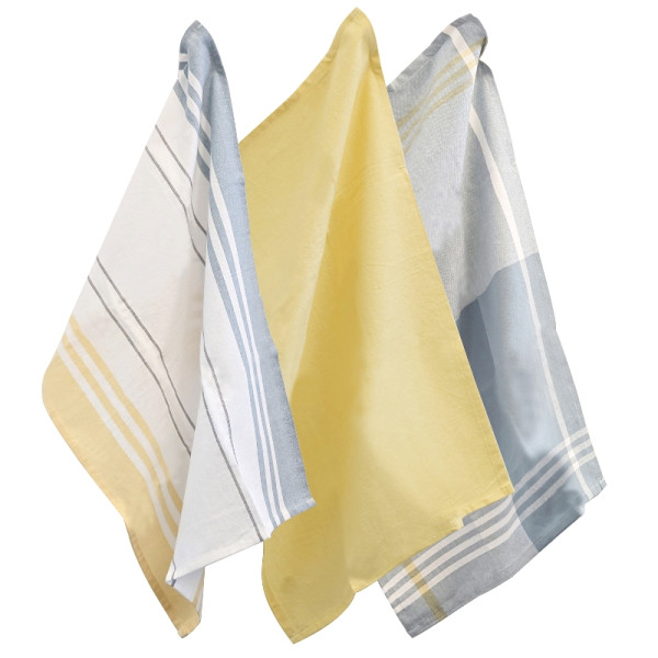 Фото - Набір рушників Kela Pasado сонячно-жовтий 65х45 см 3 шт. (15975)