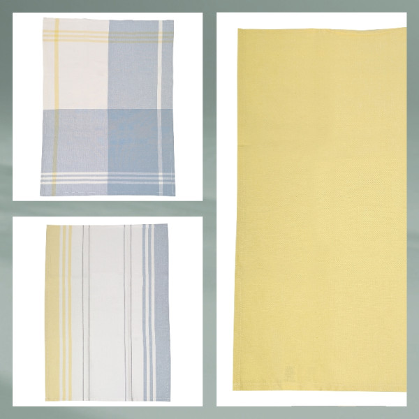 Фото - Набір рушників Kela Pasado сонячно-жовтий 65х45 см 3 шт. (15975)