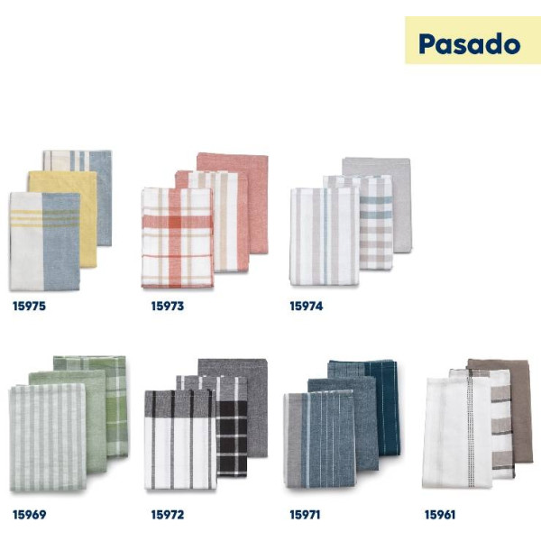 Фото - Набір рушників Kela Pasado сонячно-жовтий 65х45 см 3 шт. (15975)