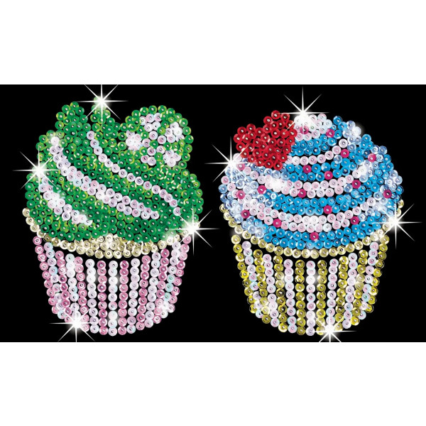 Фото - Набір для творчості з паєток Sequin Art Кекси Blue (SA1130)