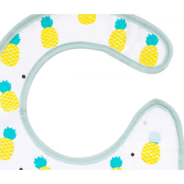 Фото - Нагрудник тканинний Canpol babies на липучці So Cool, бавовна, бірюзовий (15/114_tur)