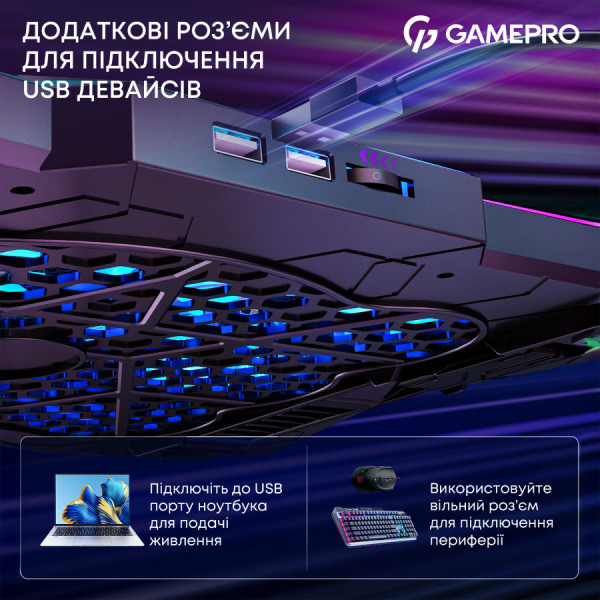 Фото - Подставка под ноутбук охлаждающая GamePro CP680