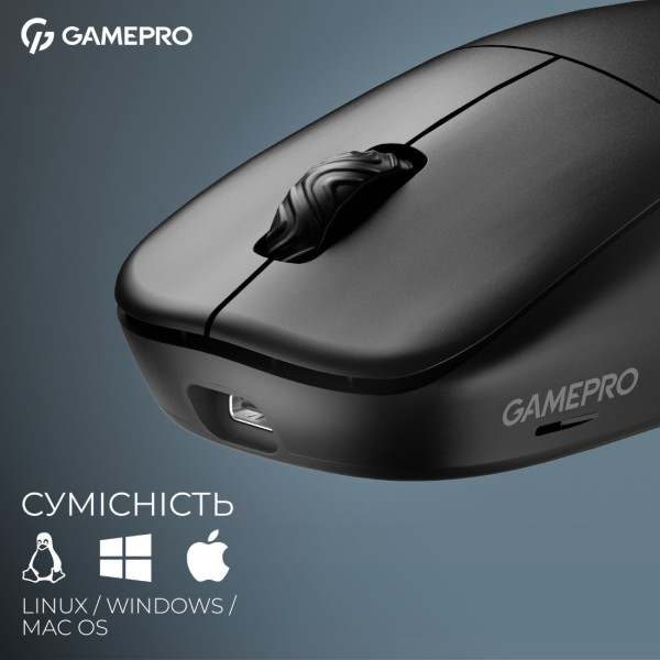 Фото - Мышь беспроводная игровая GamePro Asgard Loki Wireless RGB Black (GM022B) 