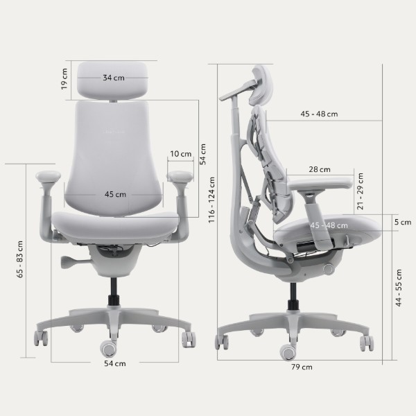 Фото - Крісло офісне LiberNovo Omni Space Gray 48 см (CP-GW-0000015-00-00)