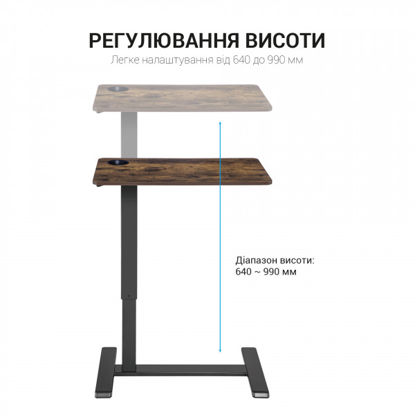 Фото - Стіл комп'ютерний OfficePro ODM366B Dark wood