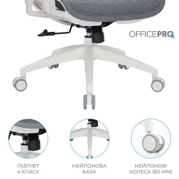 Фото - Крісло офісне OfficePro Balance (OC620-W-DG-DG) White/Dark Gray