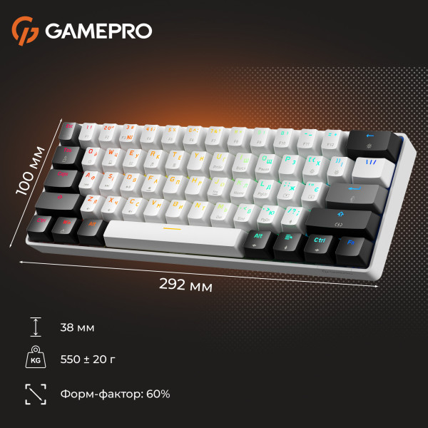 Фото - Клавиатура проводная игровая GamePro Genesis Infinity (MK130BW)