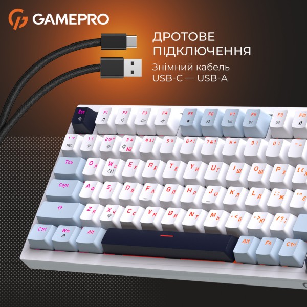 Фото - Клавиатура проводная игровая GamePro Genesis Warden (MK160BL)