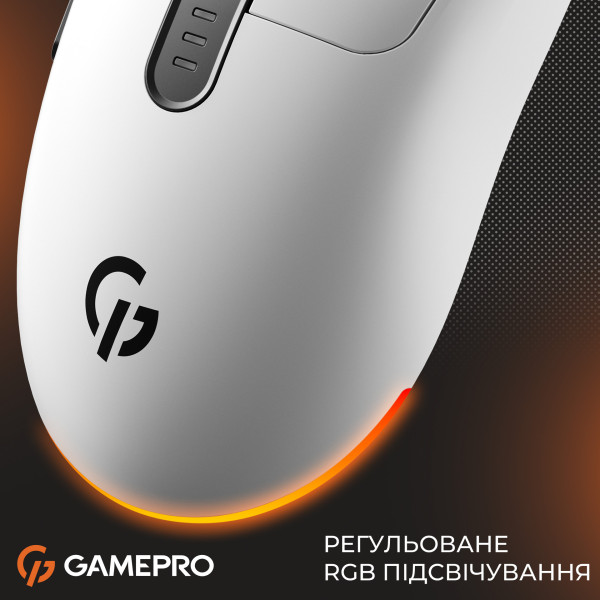 Фото - Мышь беспроводная игровая GamePro Genesis Winner Wireless White (GM079W)